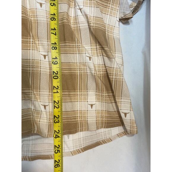 ARIAT Women's Sevilla Button Plaid Top Size M, New with Tags 3/4 Bell Sleeve0 - Picture 8 of 9